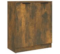 vidaXL Buffet Armoire de Rangement Meuble de Rangement Armoire Latérale Salle de Séjour Salon Intérieur Chêne Fumé 60x30x70 cm Bois d'Ingénierie