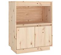 vidaXL Buffet Armoire de Rangement Meuble de Rangement Armoire Latérale Salle de Séjour Salon Intérieur 60x34x75 cm Bois Massif de Pin