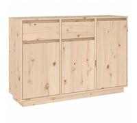 vidaXL Buffet Armoire de Rangement Meuble de Rangement Armoire Latérale Salle de Séjour Salon Intérieur 110x34x75 cm Bois Massif de Pin