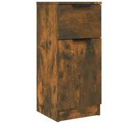 vidaXL Armoire latérale de rangement Chêne fumé 30x30x70 cm Bois d'ingénierie