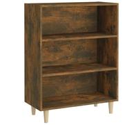 vidaXL Buffet Armoire de Rangement Meuble de Rangement Armoire Latérale Salle de Séjour Salon Intérieur Chêne Fumé 69,5x32,5x90 cm Bois d'Ingénierie