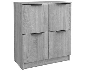 vidaXL Buffet Armoire de Rangement Meuble de Rangement Armoire Latérale Salle de Séjour Salon Intérieur Sonoma Gris 60x30x70 cm Bois d'Ingénierie