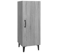 vidaXL Buffet Armoire de Rangement Meuble de Rangement Armoire Latérale Salon Salle de Séjour Sonoma Gris 34,5x34x90 cm Bois d'Ingénierie