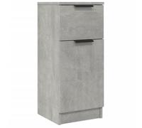 vidaXL Buffet Armoire de Rangement Meuble de Rangement Armoire Latérale Table de Chevet Salon Gris Béton 30x30x70 cm Bois d'Ingénierie