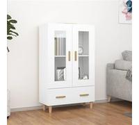 812546 vidaXL Buffet Blanc 70x31x115 cm Bois d'ingénierie