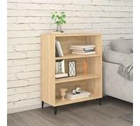 vidaXL Buffet Armoire de Rangement Organisateur de Maison Meuble de Rangement Armoire de Salon Chêne Sonoma 69,5x32,5x90 cm Bois d'Ingénierie Brun G