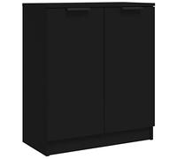 vidaXL Buffet Armoire de Rangement Organisateur de Maison Meuble de Rangement Armoire de Salon Intérieur Noir 60x30x70 cm Bois d'Ingénierie