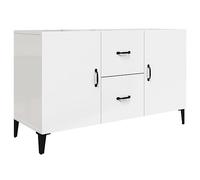 vidaXL Buffet Armoire de Rangement Organisateur de Maison Meuble de Rangement Armoire de Salon Intérieur Blanc Brillant Bois d'Ingénierie 100x36x60 cm