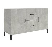 vidaXL Buffet Armoire de Rangement Organisateur de Maison Meuble de Rangement Armoire de Salon Intérieur Gris Béton Bois d'Ingénierie 100x36x60 cm