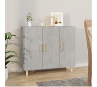 vidaXL Buffet Armoire de Rangement Organisateur de Maison Meuble de Rangement Armoire de Salon Intérieur Gris Béton 90x34x80 812496