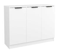 vidaXL Buffet Armoire de Rangement Organisateur de Maison Meuble de Rangement Armoire de Salon Intérieur Blanc 90,5x30x70 cm Bois d'Ingénierie
