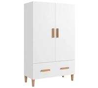 vidaXL Buffet Armoire de Rangement Organisateur de Maison Meuble de Rangement Armoire de Salon Intérieur Blanc 70x31x115 cm Bois d'Ingénierie