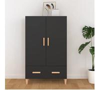 vidaXL Buffet Armoire de Rangement Organisateur de Maison Meuble de Rangement Armoire de Salon Intérieur Noir 70x31x115 cm 812529