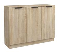 vidaXL Buffet Armoire de Rangement Organisateur de Maison Meuble de Rangement Armoire de Salon Intérieur Chêne Sonoma 90,5x30x70 cm Bois d'Ingénierie