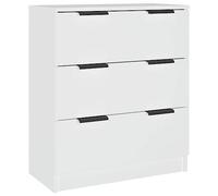 vidaXL Buffet Armoire de Rangement Organisateur de Maison Meuble de Rangement Armoire de Salon Intérieur 60x30x70 cm Blanc Bois d'Ingénierie