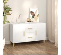 Vidaxl Buffet Blanc 100x36x60 Cm Bois D'ingénierie Blanc