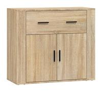 vidaXL Buffet Armoire de Rangement Organisateur de Maison Meuble de Salle de Séjour Intérieur Chêne Sonoma 80x33x70 cm Bois d'Ingénierie