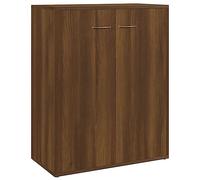 vidaXL Buffet Armoire de Rangement Organisateur de Maison Meuble de Salle de Séjour Intérieur Chêne Marron 60x30x75 cm Bois d'Ingénierie