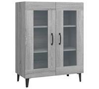 vidaXL Buffet Armoire de Rangement Organisateur de Maison Meuble de Salle de Séjour Intérieur Sonoma Gris 69,5x34x90 cm Bois d'Ingénierie