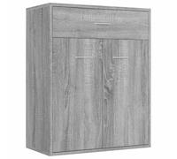 vidaXL Buffet Armoire de Rangement Organisateur de Maison Meuble de Salle de Séjour Intérieur Sonoma Gris 60x30x75 cm Bois d'Ingénierie