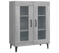 vidaXL Buffet Armoire de Rangement Organisateur de Maison Meuble de Salle de Séjour Intérieur Sonoma Gris 69,5x34x90 cm Bois d'Ingénierie