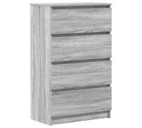 vidaXL Buffet Sonoma Gris 60x35x98,5 cm Bois d'ingénierie