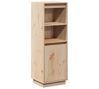 vidaXL Buffet Armoire Latérale Armoire de Rangement Étagère Meuble de Salon Salle de Séjour Intérieur 37x34x110 cm Bois Massif de Pin