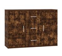 vidaXL Buffet Chêne fumé 91x29,5x65 cm Bois d'ingénierie 823347