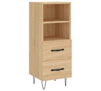 Vidaxl Buffet Chêne Sonoma 34,5x34x90 Cm Bois D'ingénierie Multicolore