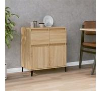 Vidaxl Buffet Chêne Sonoma 60x35x70 Cm Bois D'ingénierie Marron