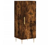 vidaXL Buffet, Armoire Latérale avec 3 Compartiments, Placard avec Pieds, Meuble de Rangement Salle de Séjour, Moderne, Chêne Fumé Bois d'Ingénierie