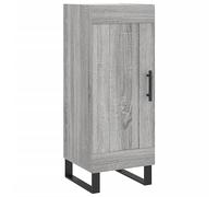 vidaXL Buffet armoire latérale 3 compartiments, placard avec porte et pieds – Sonoma gris