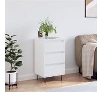 Vidaxl Buffet Blanc 40x35x70 Cm Bois D?Ingénierie Blanc