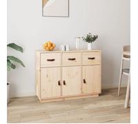 vidaXL - Buffet armoire latérale 820147, 6 compartiments, 3 tiroirs, Bois massif de pin 100x40x75 cm