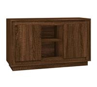 vidaXL Buffet, Armoire Latérale avec 6 Compartiments, Placard avec Porte, Meuble de Rangement Salle de Séjour, Moderne, Chêne Marron Bois d'Ingénierie