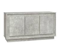 Vidaxl Buffet Gris Béton 102x35x55 Cm Bois D'ingénierie Marron