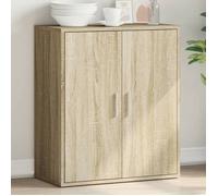 vidaXL Buffet, Armoire Latérale avec Étagère et Portes, Meuble de Rangement Salon Salle de Séjour Intérieur, Moderne, Chêne 840515