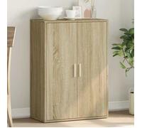 vidaXL Buffet, Armoire Latérale avec Étagères et Portes, Meuble de Rangement Salon Salle de Séjour Intérieur, Moderne, Chêne 840487