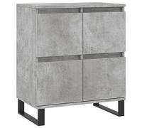 vidaXL Buffet, Armoire Latérale avec Pieds, Meuble de Rangement, Organisateur de Salon Salle de Séjour Intérieur, Gris Béton Bois d'Ingénierie