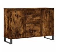 Vidaxl Buffet Chêne Fumé 101,5x35x70 Cm Bois D'ingénierie Marron