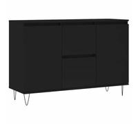 vidaXL Buffet, Armoire Latérale avec Pieds, Meuble de Rangement, Organisateur de Salon Salle de Séjour Intérieur, Noir Bois 827205