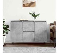 vidaXL Buffet, Armoire Latérale avec Pieds, Meuble de Rangement, Organisateur de Salon Salle de Séjour Intérieur, Gris Béton 827208
