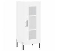vidaXL Buffet, Armoire Latérale avec Porte, Meuble de Rangement, Organisateur de Salon Salle de Séjour, Moderne, Blanc Bois d'Ingénierie