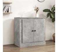 Buffet, Armoire Latérale avec Rangement, Table de Chevet, Meuble Salle de Séjour Intérieur, Moderne, Gris Béton Bois d'Ingénierie