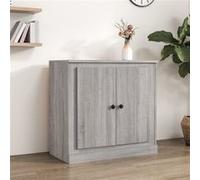 Buffet, Armoire Latérale avec Rangement, Table de Chevet, Meuble Salle de Séjour Intérieur, Moderne, Sonoma Gris Bois d'Ingénierie