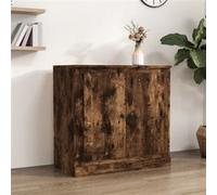 Vidaxl Buffet Chêne Fumé 70x35,5x67,5 Cm Bois D'ingénierie Multicolore