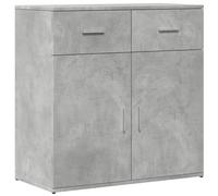 Buffet, Armoire Latérale avec Tiroirs et Portes, Meuble de Rangement Salon Salle de Séjour Intérieur, Moderne, Gris 840523