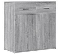 vidaXL Buffet sonoma gris 79x38x80 cm bois d'ingénierie840525 Gris G