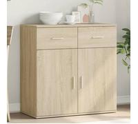 vidaXL Buffet, Armoire Latérale avec Tiroirs et Portes, Meuble de Rangement Salon Salle de Séjour Intérieur, Moderne, Chêne Sonoma Bois d'Ingénierie