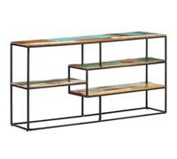 vidaXL Buffet Armoire Latérale Meuble de Rangement Armoire de Rangement Etagère sur Pied Maison Intérieur 150x30x75 cm Bois de Récupération Massif Brun G